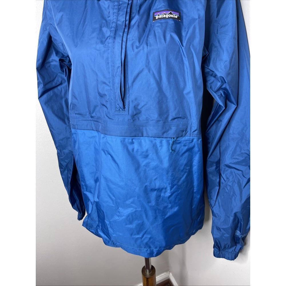 Patagonia Torrentshell Jacket Mens Blue Pullover H2No Rain Windbreaker XS - Picture 6 of 9
